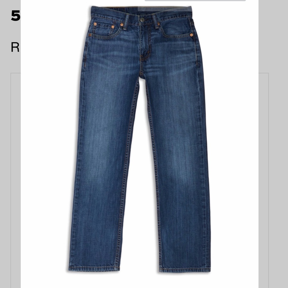 Levi's Men's Straight Jeans in Dark Blue Wash